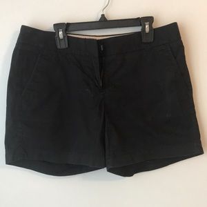 J Crew Black Chino Shorts